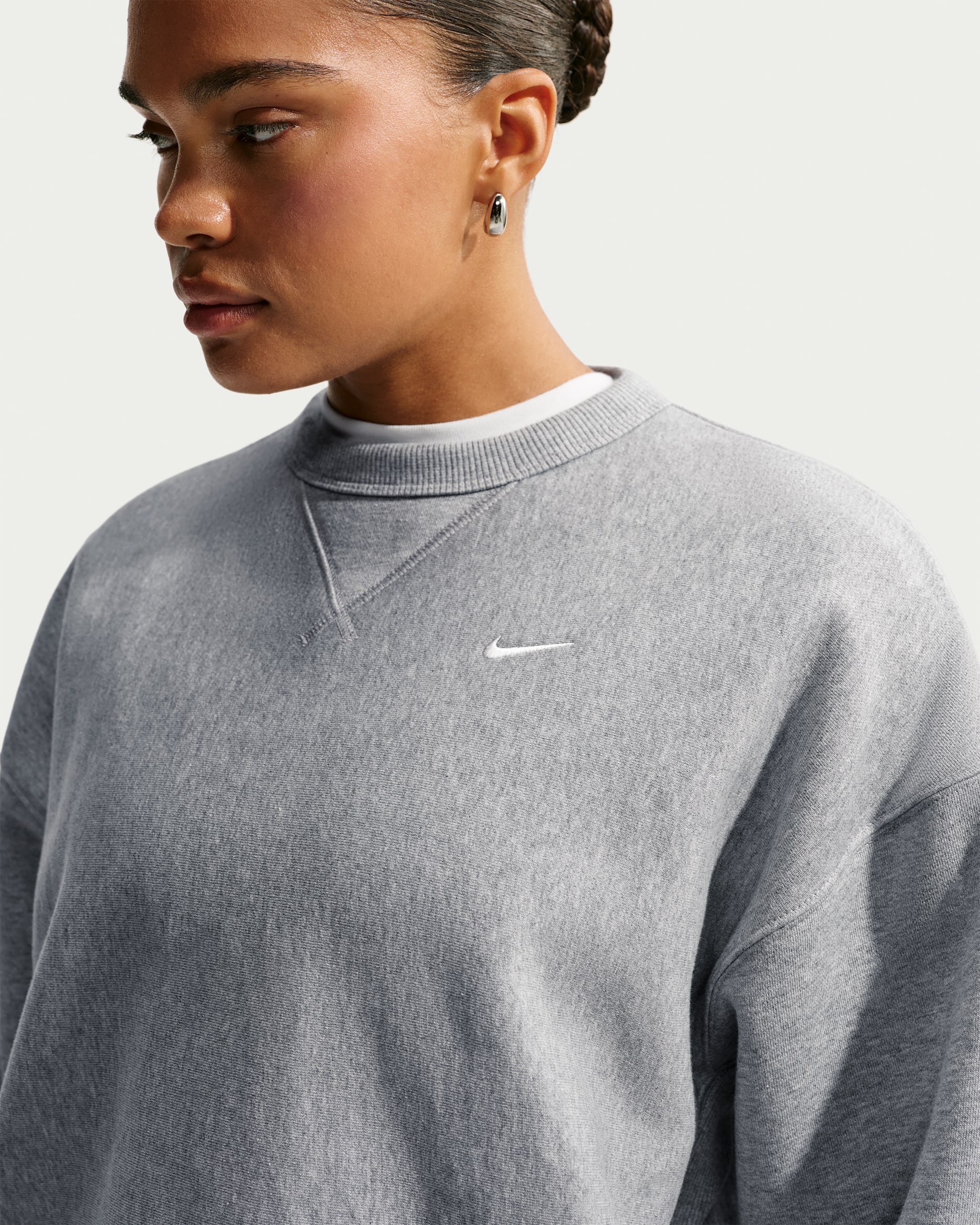 NIKE ウィメンズオーバーオール Nike Studio Fleece Heavyweight Women's Oversized Crew. Nike NO